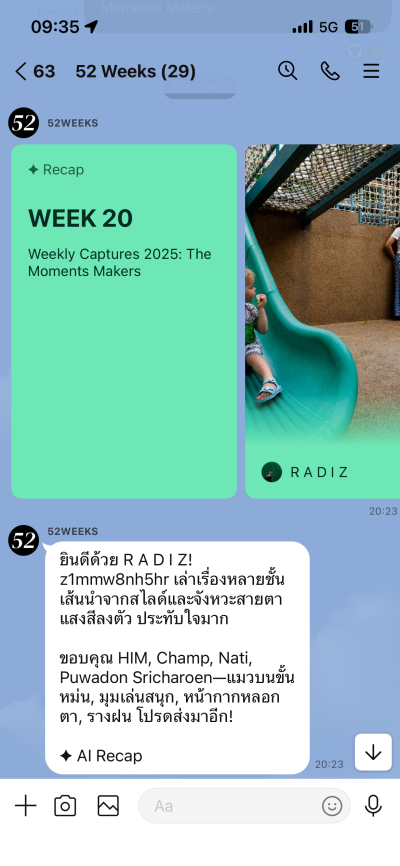 Weekly Fun Recaps Example 1